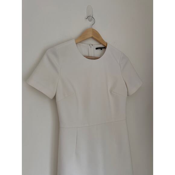 Kobi Halperin Classic Sheath Mini Dress in White, Sz 4 - Picture 8 of 13
